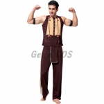 Men Funny Halloween Costumes Minority Indians Clothes