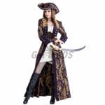 Women Halloween Pirates Of The Caribbean Costumes Jack Captain Clothes