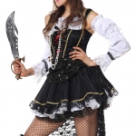 Women Halloween Costumes Sexy Pirate Dress