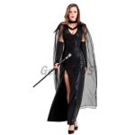 Halloween Vampire Costumes Black Ghost Witch Dress