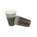 Tableware Bronzing Polka Dot Paper Cup
