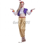 Women Halloween Costumes Magic Lamp Elf Suit