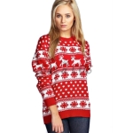 Christmas Sweater Reindeer Pattern