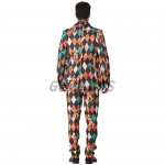 Scary Halloween Costumes Clown Pattern Suit