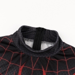 Men Halloween Costumes Black Spiderman Print