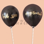 Birthdays Decoration Black Letter Balloon