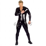 Sexy Halloween Costumes Patent Leather Nightclub Suit