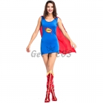 Women Halloween Superman Costumes Movie Heroes Game Style