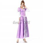 Women Renaissance Costumes Court Purple Princess Dress
