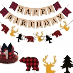 Birthdays Decoration Lumberjack Series Kit
