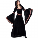 Trumpet Sleeve Witch Robe Women Costume