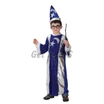 Kids Halloween Costumes Star Moon Wizard Suit