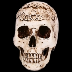 Halloween Props Carved Simulation Skull