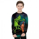 Boys Halloween Costumes Green Haired Grinch Suit