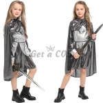 Knight Costume Kids Silver Suit