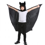 Bat Hooded Cloak Black Vampire Costume