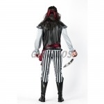 Halloween Costumes Caribbean Men Pirate Jack Captain Game Clothes