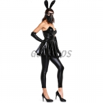 Playboy Bunny Outfits Leather Masked Dress