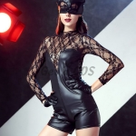 Halloween Costumes Masked Cat Lace Splicing Dress