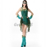 Halloween Costumes Green Elf Dryad Angel Dress