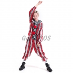 Clown Costumes Red And White Stripes