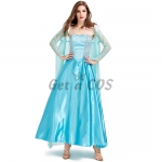 Fairy Princess Light Blue Sexy Long Dress Adult Costume
