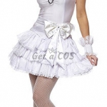 Sexy Halloween Costumes White Bride Dress