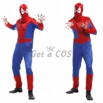 Spiderman Costume Adults Headgear Jumpsuit