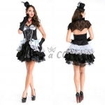 Women Halloween Costumes Singer Magician Queen Dress