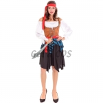 Women Halloween Costumes Pirates Captain Clothes