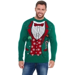 Christmas Sweater Suit Pattern Couples