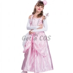 Girls Halloween Costumes Palace Fairy Pink Dress
