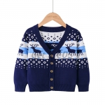 Christmas Sweater Elk Knit Cardigan