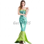 Adult Halloween Mermaid Costumes Tube Top Dress