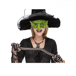 Halloween Props Green Witch Mask