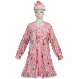 Women Halloween Costumes Demon Slayer Pink Suit
