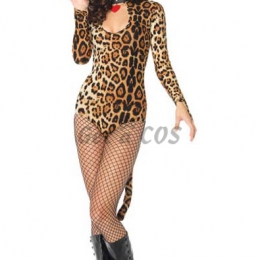 Cat Women Halloween Costumes Siamese Leopard Dress