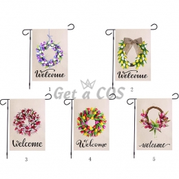 Garden Flags Autumn Wreath Series Pattern Printing