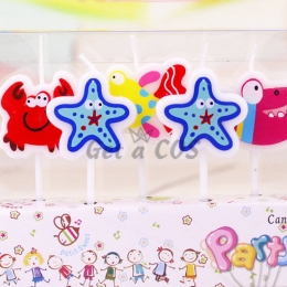 Birthdays Decoration Starfish Candle