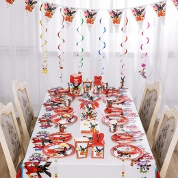 Tableware Cute Black Rabbit Printing Kit