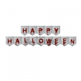 Halloween Decorations Blood Handprint Flag Belt