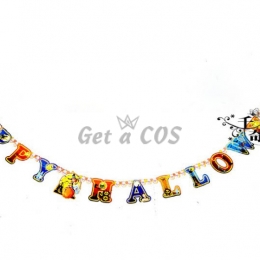 Halloween Supplies Color Bar Banner