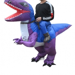 Inflatable Costumes Riding Velociraptor