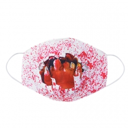 Halloween Face Mask Severed Hand Pattern