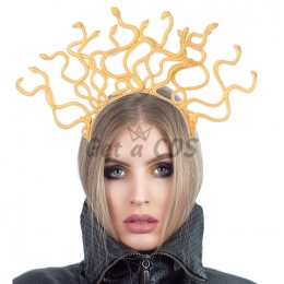 Halloween Props Medusa Plastic Snake Headgear