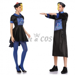 Couples Halloween Costumes Chinese Zombie Style