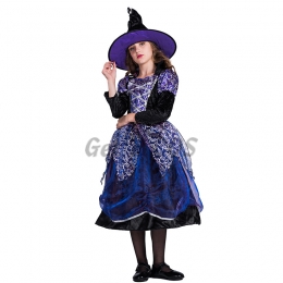 Halloween Costumes Girls Witches Purple Clothes