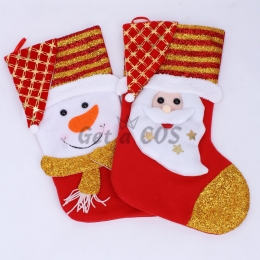 Christmas Decorations Santa Claus Flannel Socks