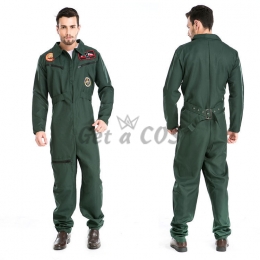 Men Halloween Costumes Pilot Firemen Clothes