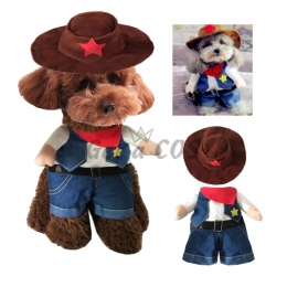 Pet Halloween Costumes Cowboy Shape